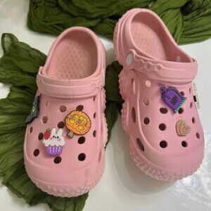 Kids Clogs Cartoon Boys Girls Garden Clogs Slip on Water Shoes Beach Slipper Out